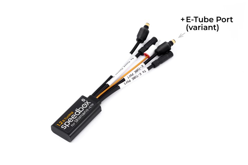 SpeedBox 1.2 B.Tuning pro Shimano (E8000, E7000, E6100, E5000) - Varianta: +E-Tube port, Množství: 20 ks + 3 zdarma, Balení: Krabička