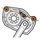 Performance Line SX Motoren, 2 obere Schrauben