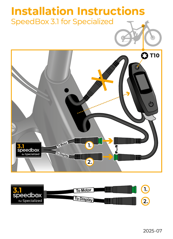 SpeedBox 3.1 für Specialized - Packung: Schachtel, Menge: 100 Stk + 16 Frei