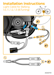 Cable Bafang para la activación de luces
