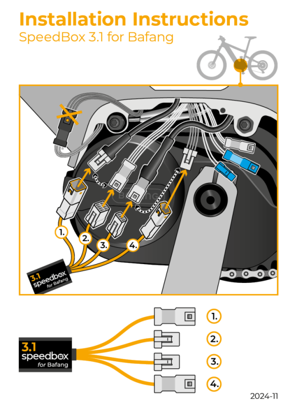 SpeedBox 3.1 for Bafang (4 pin connector) - Qty: 10 pcs + 1 free, Package: BAG