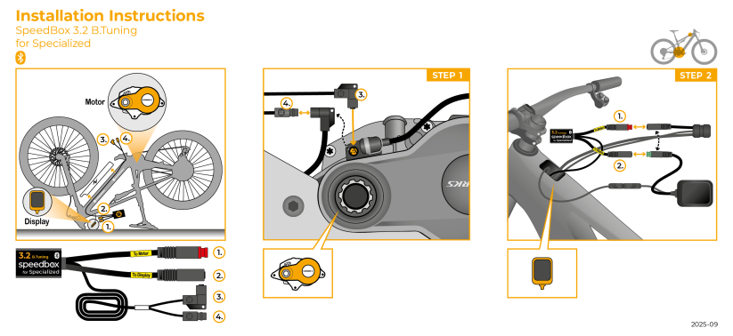 SpeedBox 3.2 B.Tuning pro Specialized (Motory 3.1) - Množství: 20 ks + 3 zdarma, Balení: Krabička