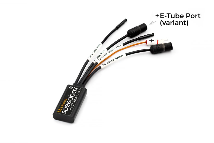 SpeedBox 1.3 B.Tuning pro Shimano (EP8) - Varianta: +E-Tube port, Množství: 20 ks + 3 zdarma, Balení: Sáček
