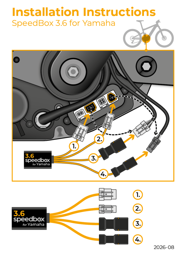 SpeedBox 3.6 for Yamaha (PW-X4) - Qty: 1 pcs, Package: BOX