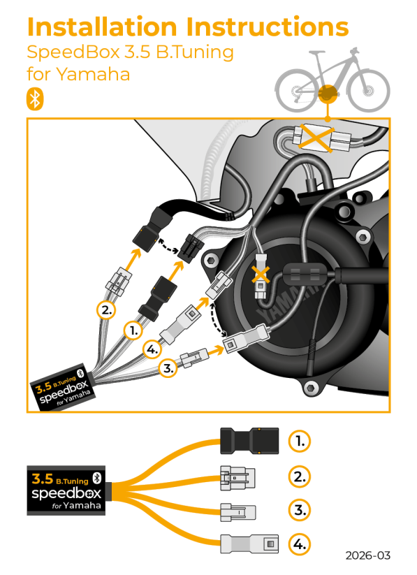 SpeedBox 3.5 B.Tuning for Yamaha (PW-C2) - Qty: 20 pcs + 3 free, Package: BOX