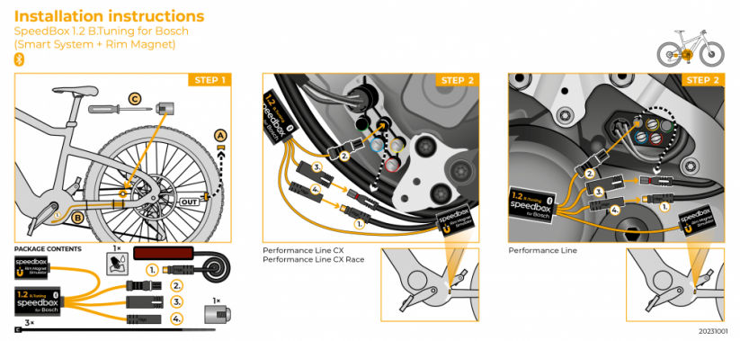 SpeedBox 1.2 B.Tuning para Bosch (Smart System + Rim Magnet) - Paquete: Caja, Cantidad: 1 pzs