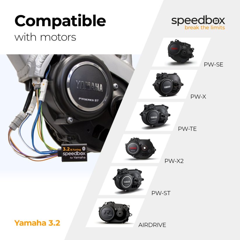 SpeedBox 3.2 for Yamaha (PW-X, SE, TE, X2, ST) - Qty: 10 pcs + 1 free, Package: BOX