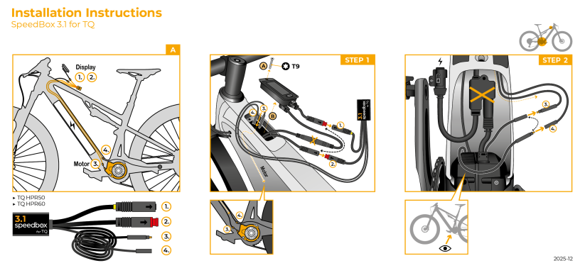 SpeedBox 3.1 for TQ (HPR40, HPR50, HPR60) - Qty: 1 pcs, Package: BOX