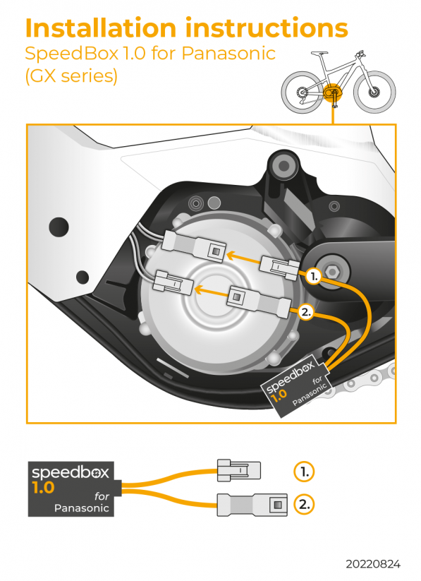 SpeedBox 1.0 for Panasonic (GX series) - Package: BAG, Qty: 100 pcs + 16 free