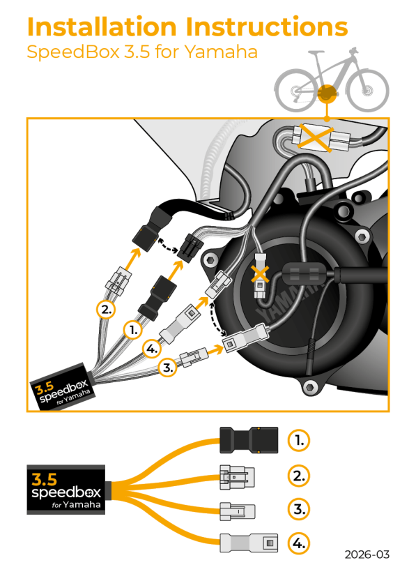 SpeedBox 3.5 para Yamaha (PW-C2) - Cantidad: 1 ud, Paquete: Bolsa plastica