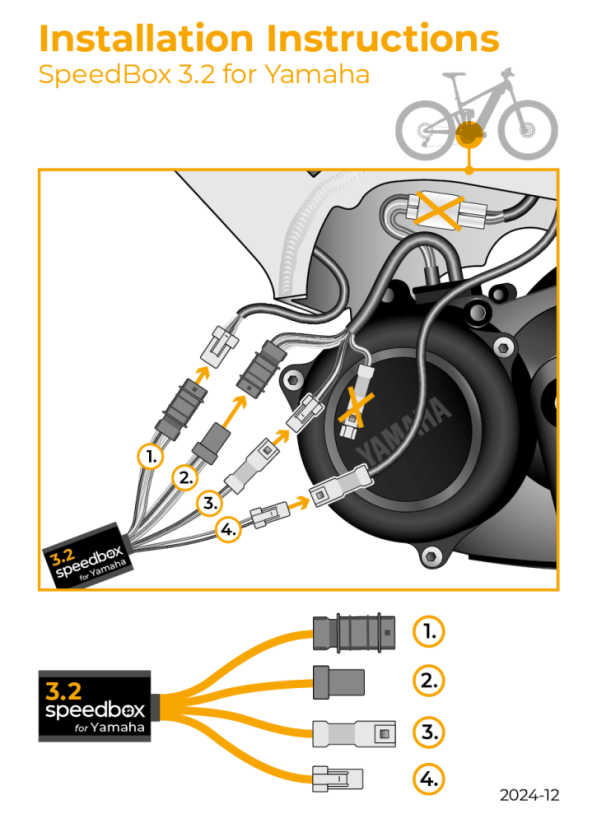 SpeedBox 3.2 para Yamaha (PW-X, SE, TE, X2, ST) - Cantidad: 1 ud, Paquete: Caja