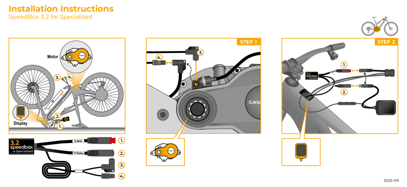 SpeedBox 3.2 for Specialized (Motors 3.1) - Qty: 20 pcs + 3 free, Package: BAG